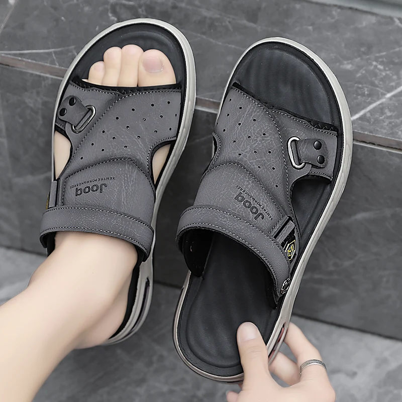 2024 New Men Sandals Non-slip Summer Flip Flops High Quality Outdoor Beach Slippers Casual Shoes Cheap Men's shoes Water Shoes