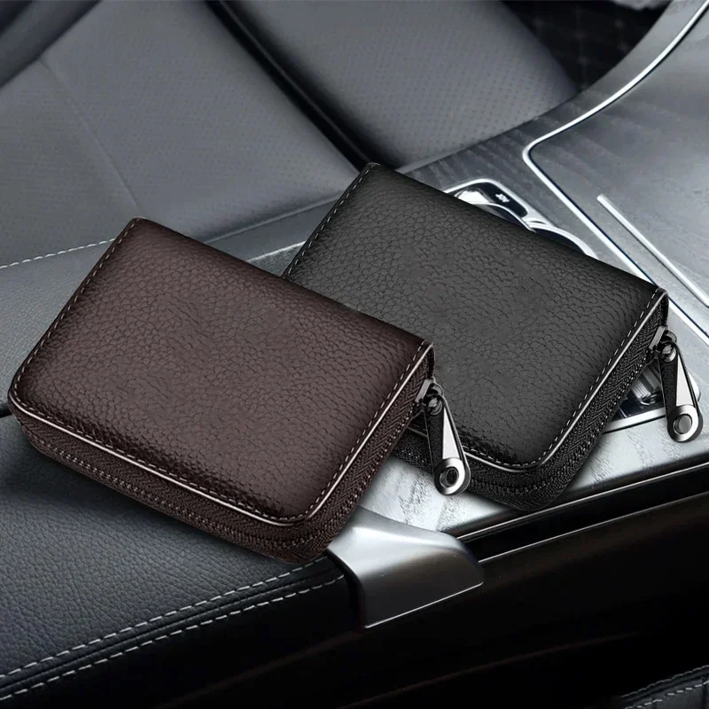 For YAMAHA DUCATI Car Accessories Motorcycle Carbon Fiber Driver\'s License Holder Card Bag Driving ID Card Storage Bag Wallet