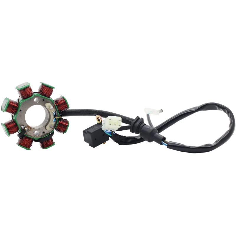 Bobina de estator eléctrico de motocicleta PULSAR 135 LS DC de 8 polos Compatible con PULSAR 135 LS DC bobina de Motor de 8 polos PULSAR 135 LS