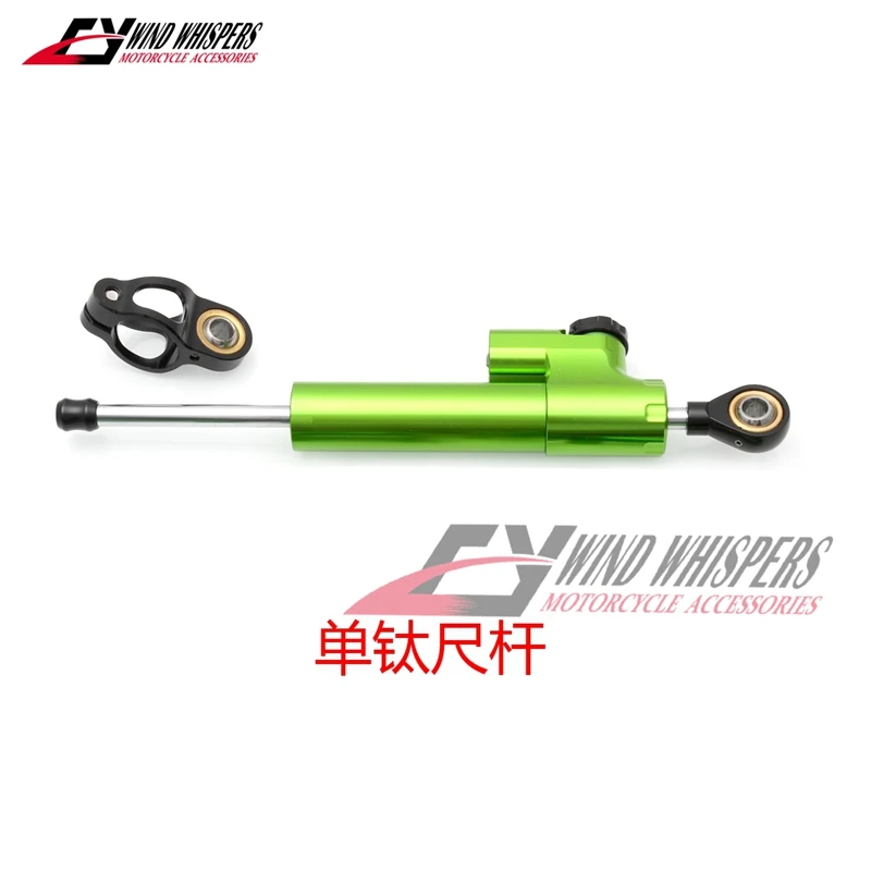 CNC Steering Damper Stabilizer and Titanium Bracket Mounting For Kawasaki Ninja 300 NINJA300 EX300 2013 2014 2015 2016 2017