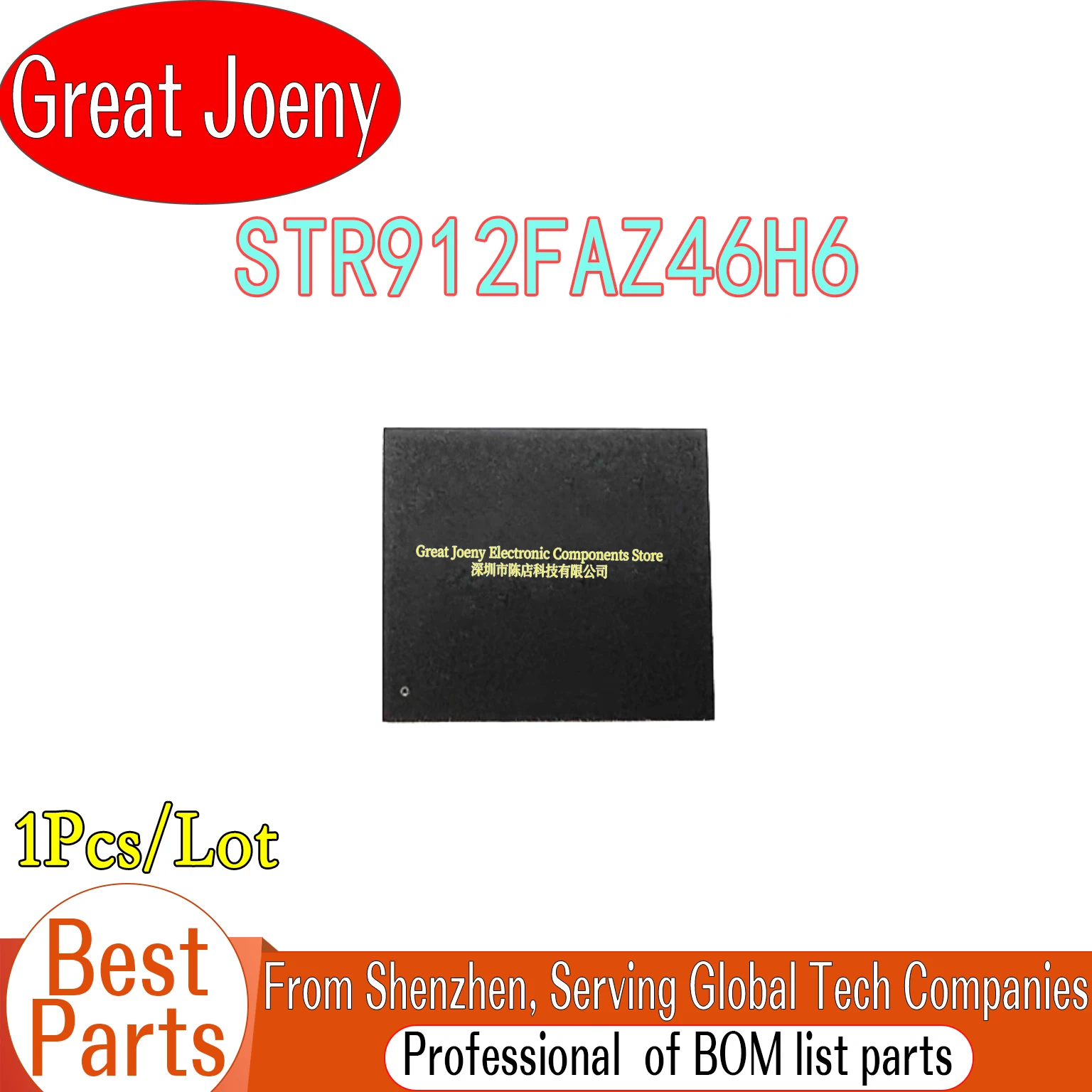 

100% New Original STR912FAZ46H6 IC MCU Chipset BGA-144