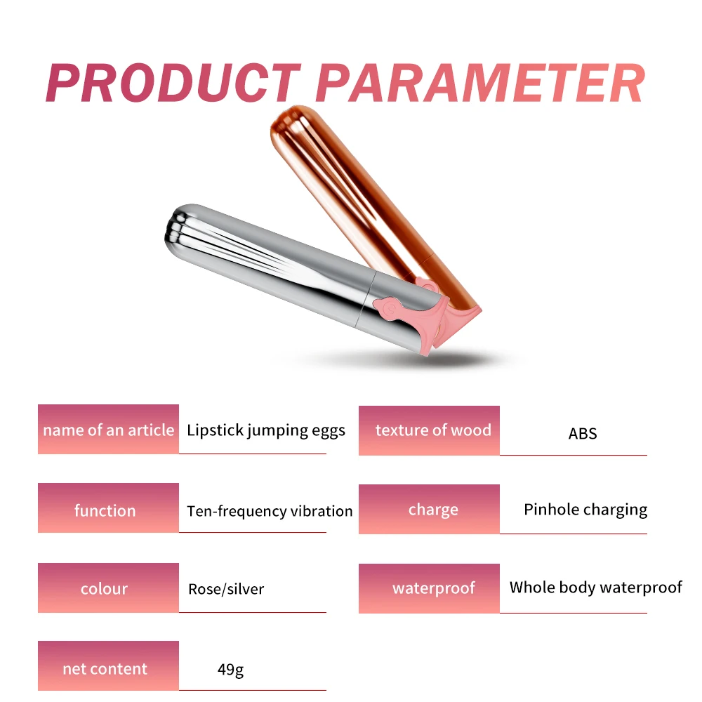 Bullet Vibrator G-Spot Dildo Nipple Clitoris Stimulator Mini Lipstick Vibrating Egg Massage Sex Shop Toys For Women Masturbator view 6