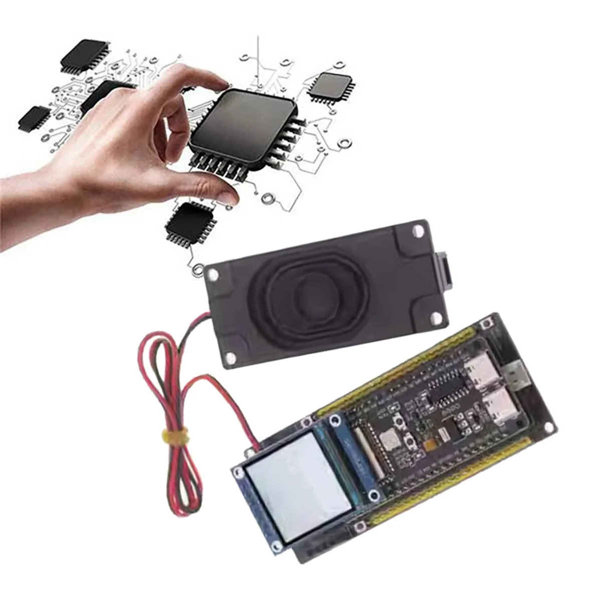 НОВЫЙ робот с голосовым чатом AI ESP32-S3, макетная плата + 1,3-дюймовый цветной экран, комбинированный DeepSeek для студенческой образовательной материнской платы