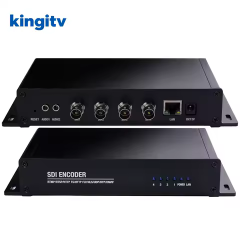 H.264 H.265 Streaming IPTV 4-Channel 3G SDI SRT 4K Video Encoder Mini Digital Encoder For Hotel Facebook