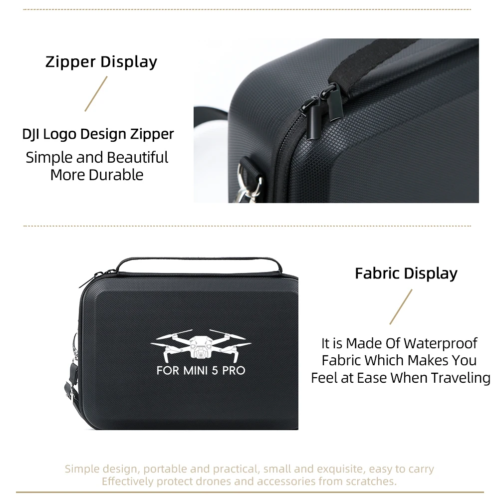 حقيبة تخزين الكتف لـ DJI Mini 5 Pro حقيبة حمل بطارية تحكم عن بعد بدون طيار حقيبة يد للجسم لملحقات DJI RC 2 #4