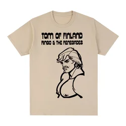 Men T shirt New Tee Tshirt mens Tops Tom of Finland Vintage T-shirt Boyfriend LGBT GAY Pride Rainbow Cotton harajuku funny tops