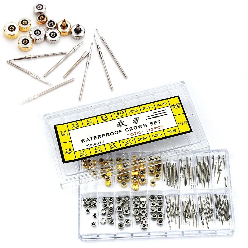 Watch Crowns Watch Stem Extender + Crowns Accessory Repairing Replacement Tool Kit with Box Watch Extension  NH34 NH35 NH36