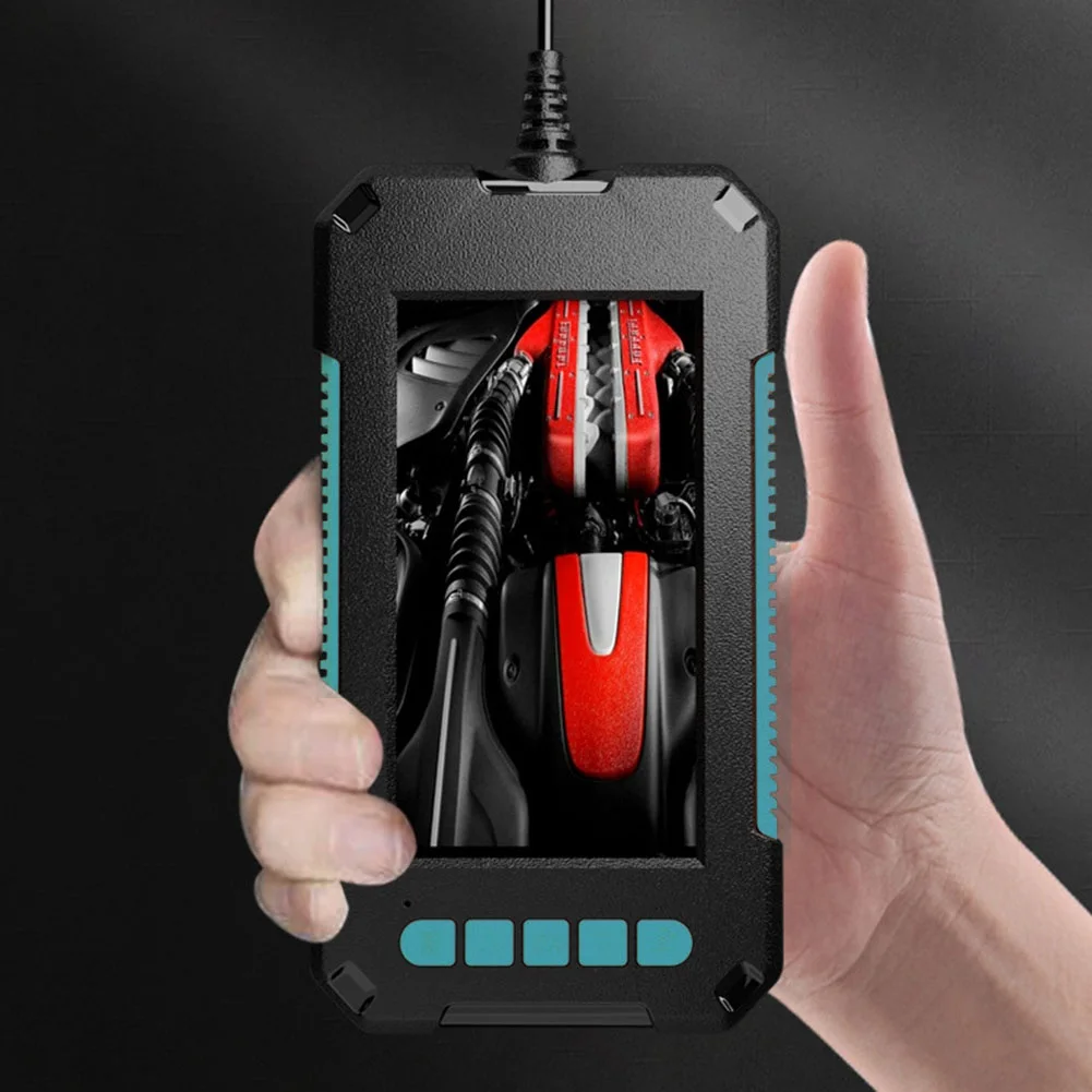 Industrial Borescope with Dual 8mm Lenses IP68 Waterproof 4 3 Inch Screen and Long 10m Cable for Detailed Equipment Inspection