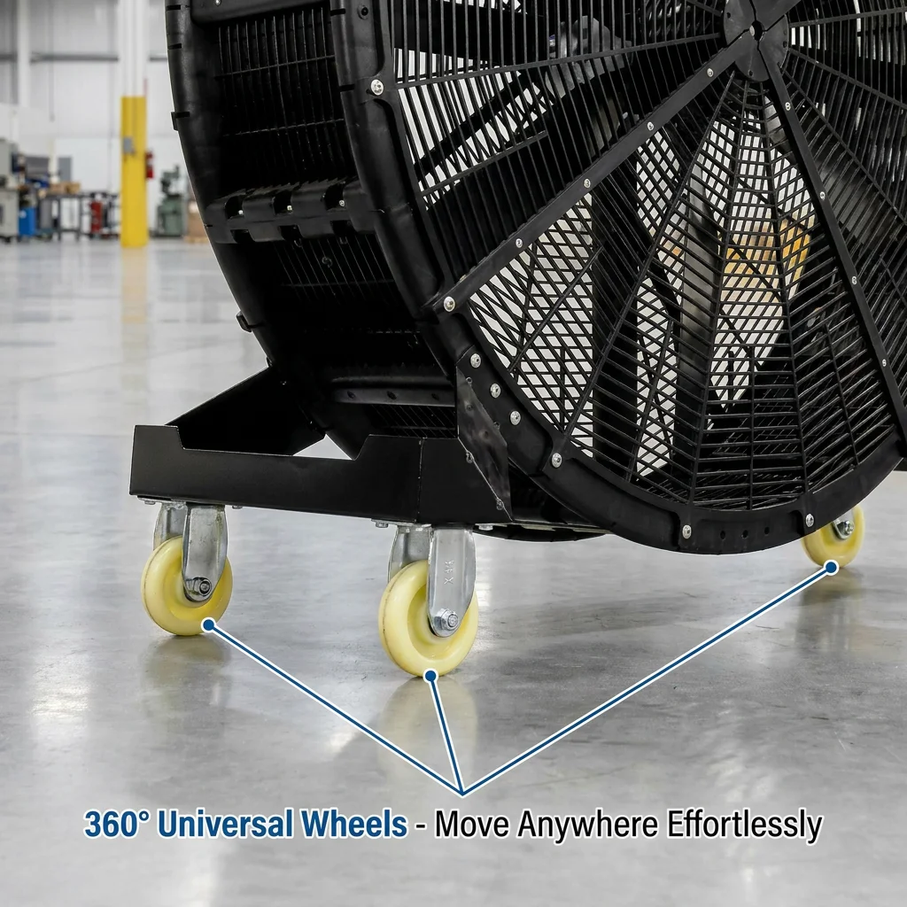 Large Industrial Fan High Volu - Caster Wheel review and price