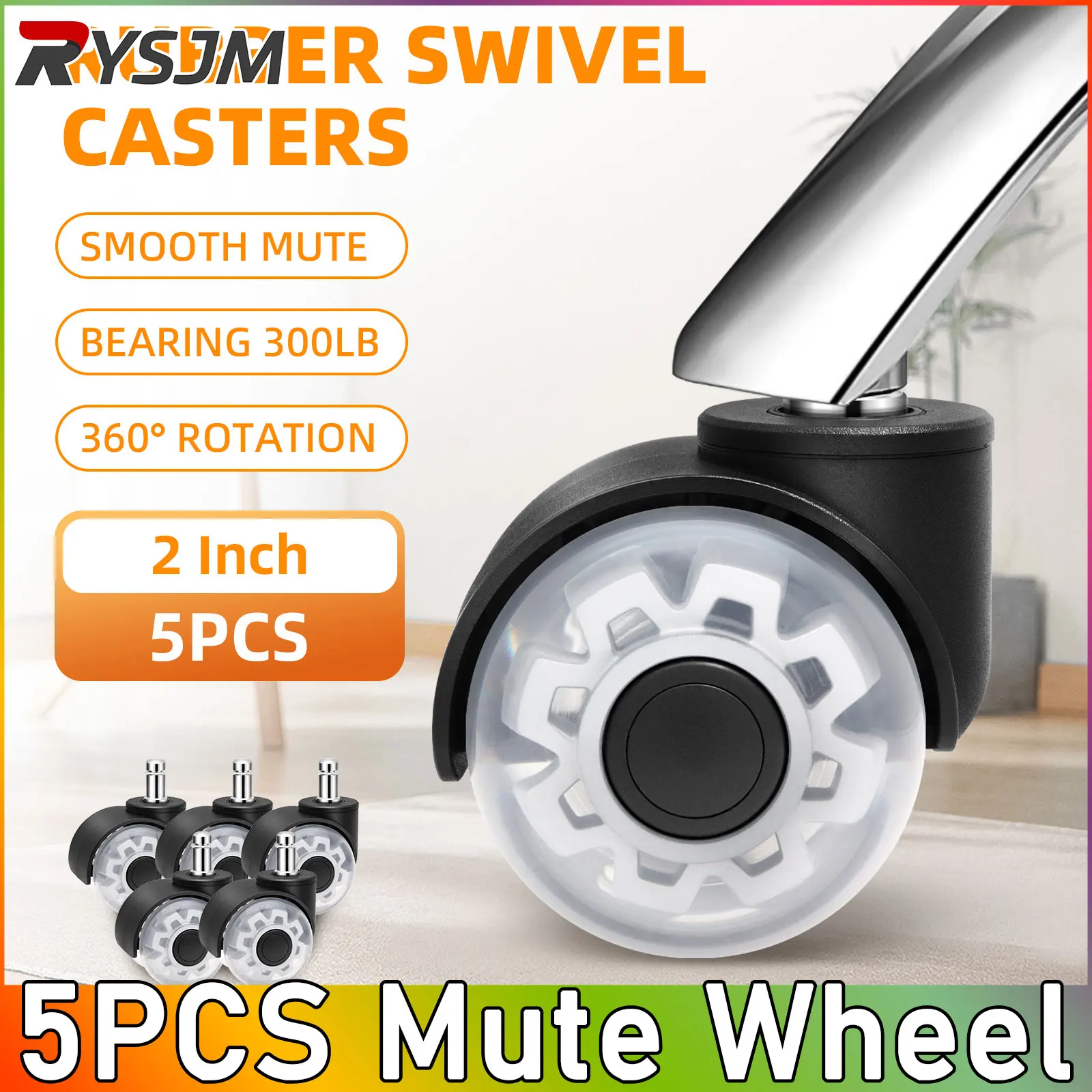 

5 шт., бесшумные колеса, офисный стул, поворотные резиновые мягкие безопасные ролики, мебельная фурнитура, колеса для стула для стола, офиса по индивидуальному заказу