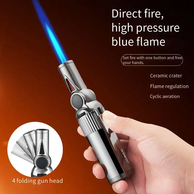 

JOBON Folding Straight Jet Spray Gun Four Folding Gun Heads One Key Fire Lock Multifunctional Household Outdoor Ignition Tool