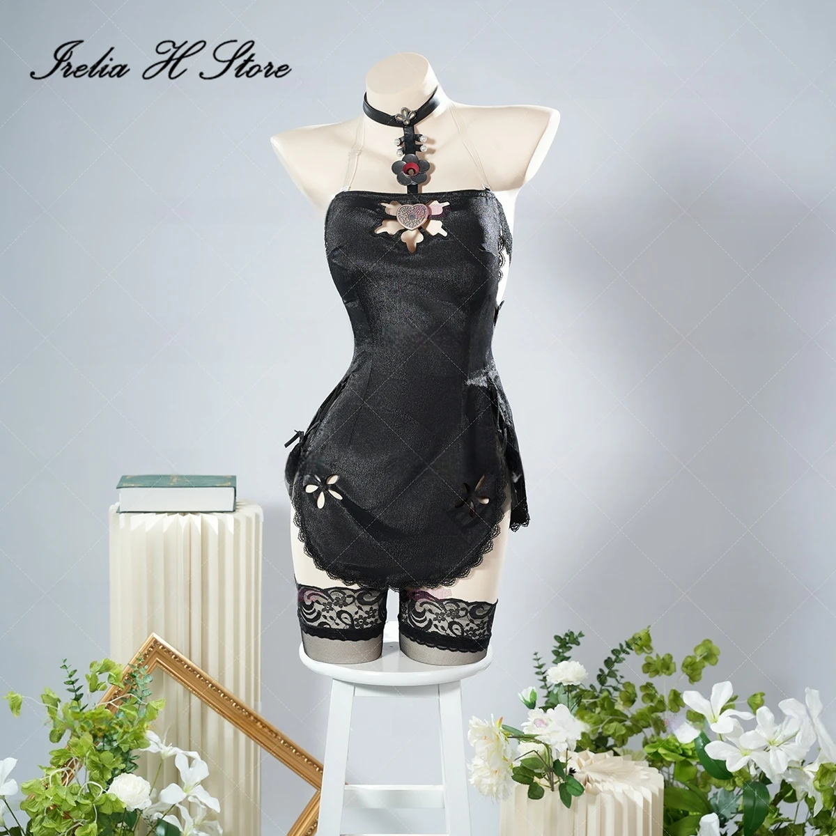 

Irelia H Azur Lane HMS Formidable Cosplay costume Game Formidable Sexy Black Dress Women Halloween Costumes