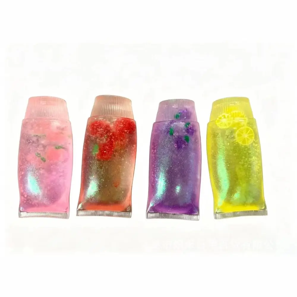 Fruit Filled Maltose Toothpaste Shapeable Non-Bounce Toothpaste Squishy Pinch Soft Elastic Sensory Fidget Ball Birthday Gifts