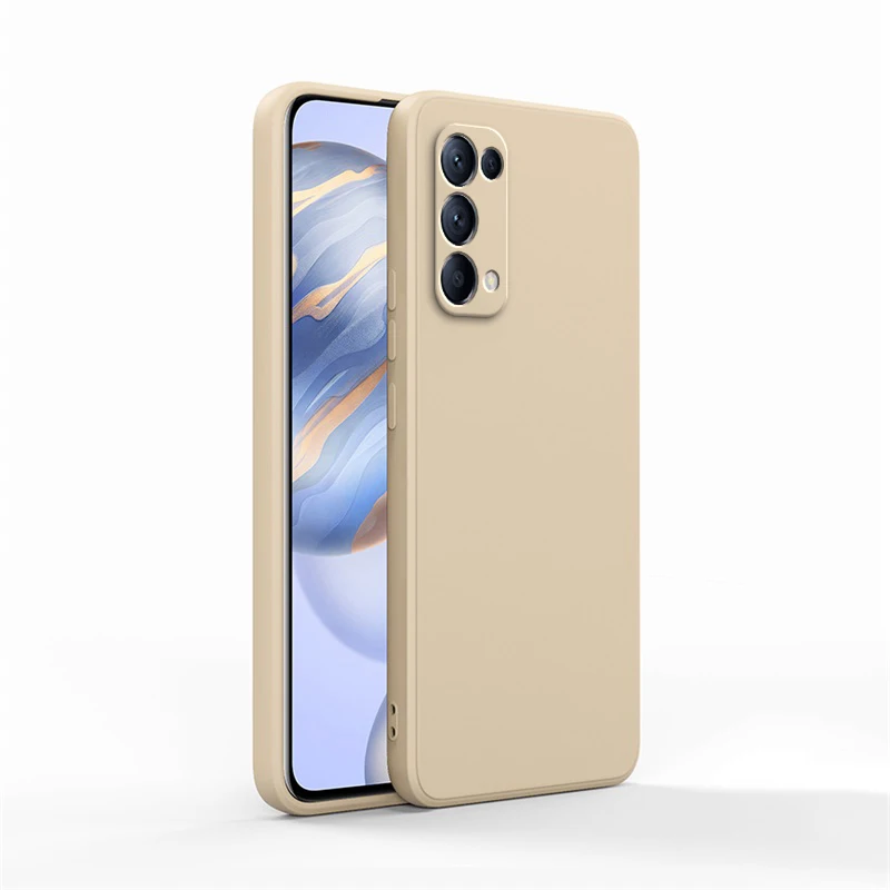 Original Square Liquid Silicone Case for OPPO Reno 5 Pro Plus 5G