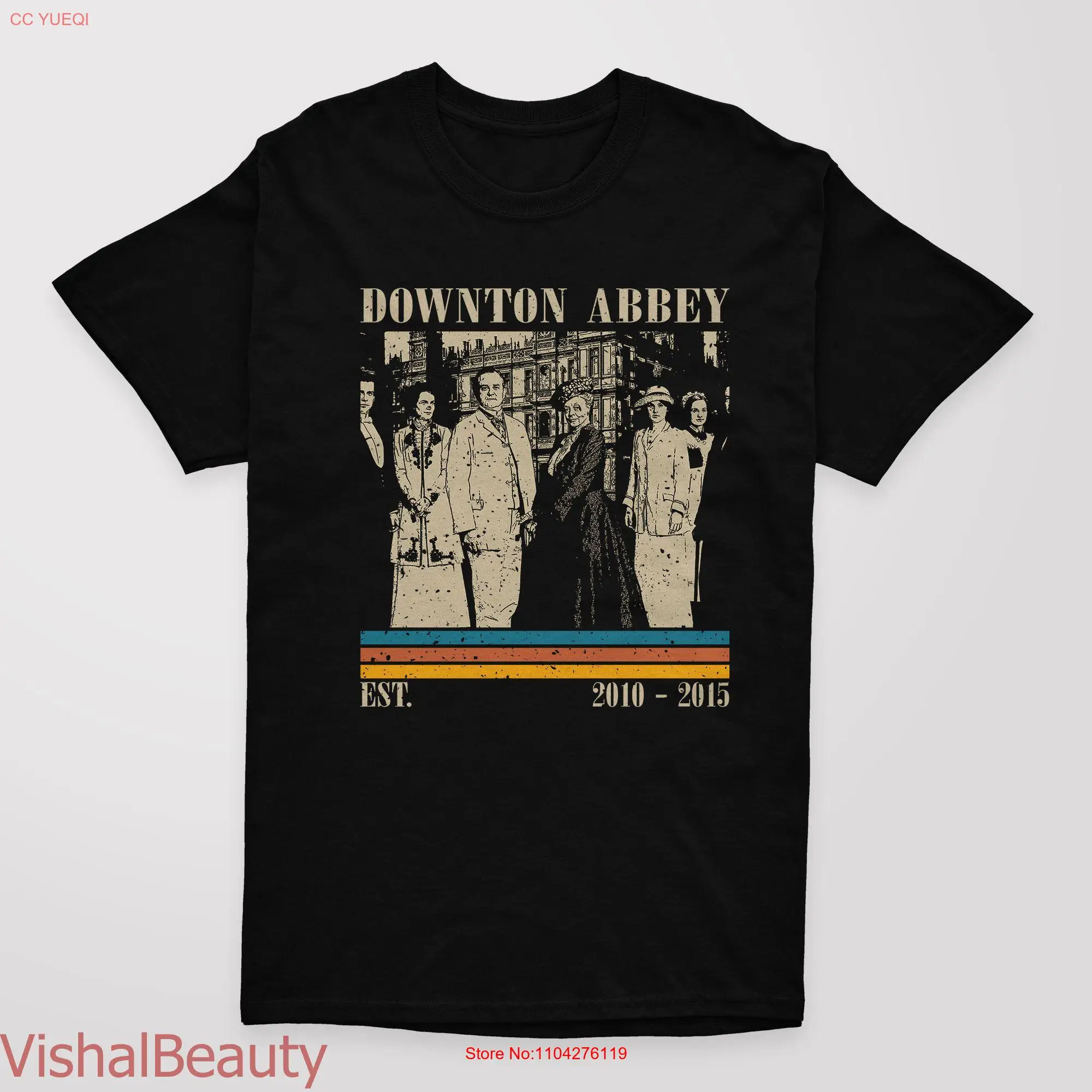 Retro Downton Abbey TV Series T Shirt Birthday Family For Him Her long or short sleeves