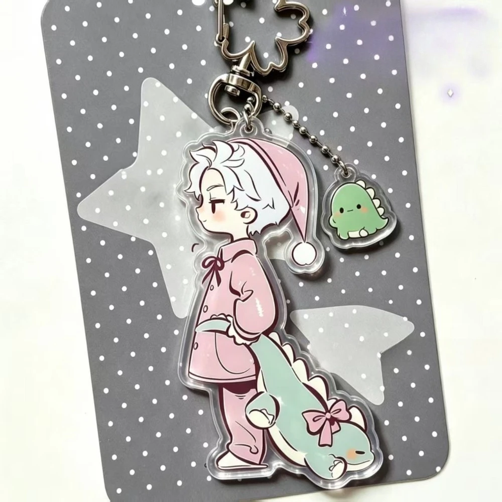 Game Love and Deepspace Sylus Rafayel Xavier Zayne Caleb Acrylic Sweet Dream Weaving Series Pendant Keychain Jewelry Accessory