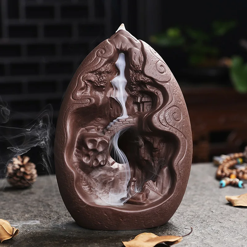 

Autumn and Winter Near Water Terrace Sandalwood Agarwood Incense Burner Creative Home Office Decoration