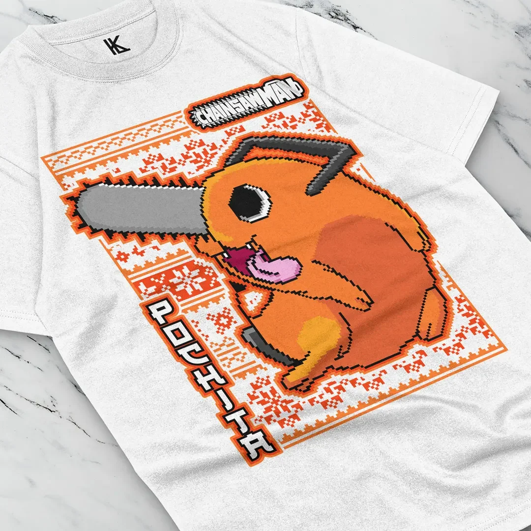 Pochita Chainsaw Man T-Shirt Denji Anime Manga Shirt Unisex Soft Tee All Sizes Cotton