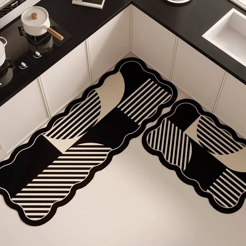 

Non-slip Kitchen Floor Mat Diatom Mud Water and Oil Absorbing Rugs Home Decoration Absorbent Bathroom Anti-slip Bath Mat 주방 카펫