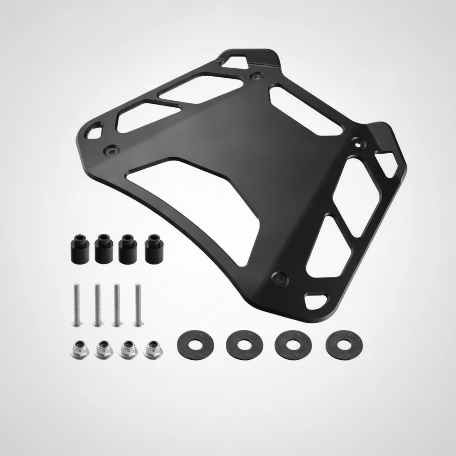 Rear Luggage Rack Aluminum Luggage Box Mounting Bracket Motorcycle Luggage Rack Sturdy Rear Bag Holder Rust-Resistant