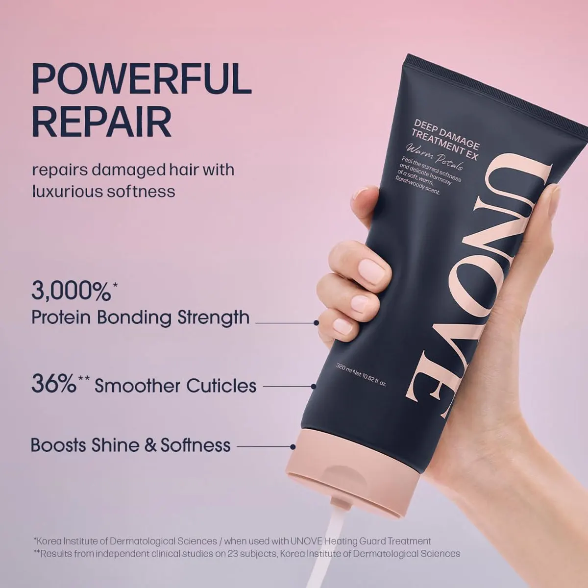 UNOVE DEEP DAMAGE TREATMENT EX,Hydrating&Nourishing,Long-Lasting Fragrance,Korean Skincare,Korean Makeup