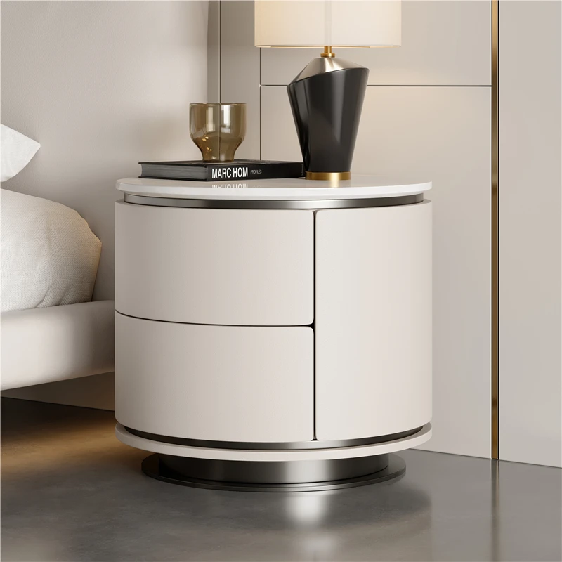 طاولات السرير الجمالية الحديثة الفاخرة بسيطة الشمال منضدة مستديرة حساسية الإبداعية الجدول دي Chevet أثاث غرفة نوم #3