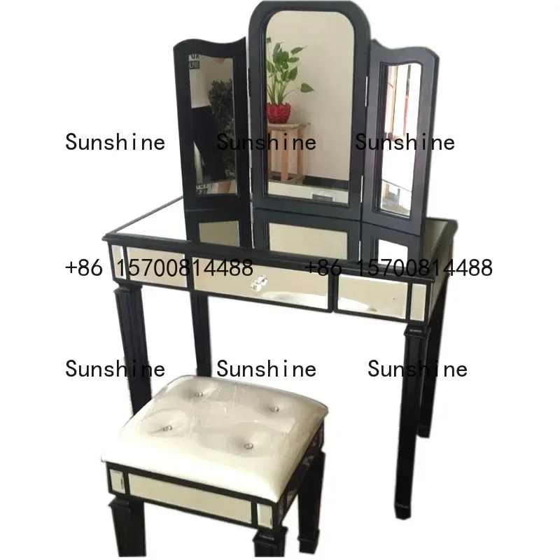 Fashion fine makeup set bedroom small apartment solid wood dressing table designXX
