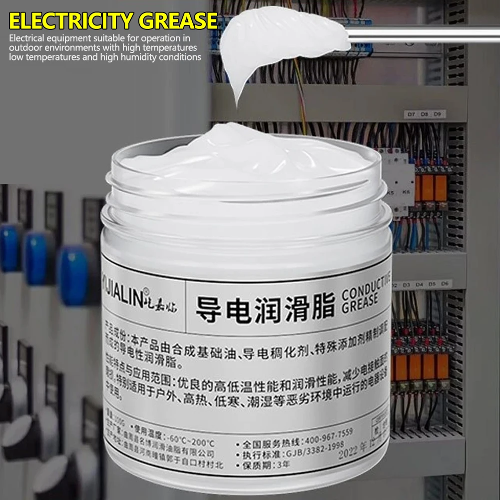 100g Electric Contact Grease Conductive Paste Electricity Compound Grease for Low Resistance Value for Household Appliances