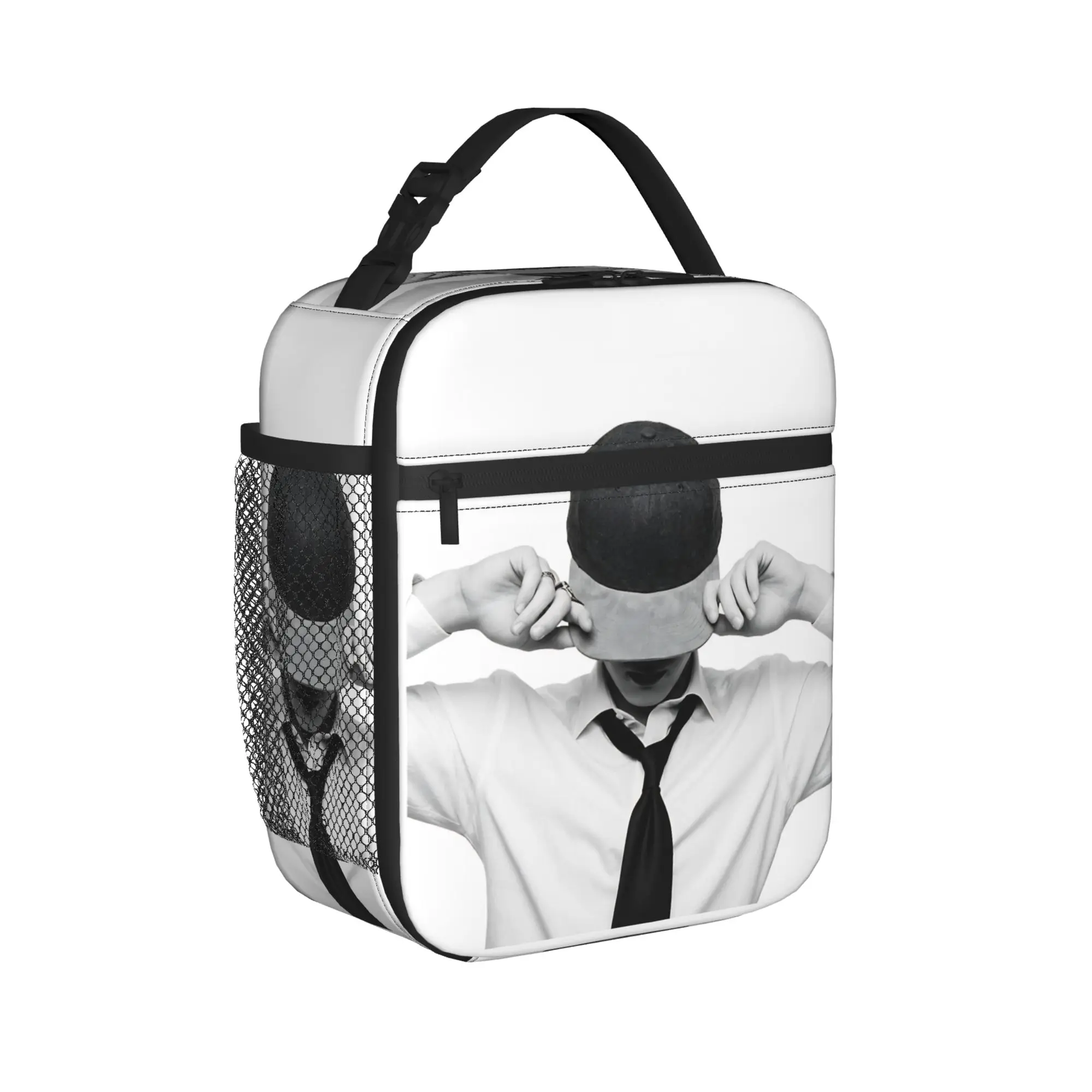 

Музыкальная тематика K-pop Boy Band: Изолированные сумки для обедов, большие многоразовые термосумки-холодильники, сумки-тоут для офиса и активного отдыха, для мужчин и женщин