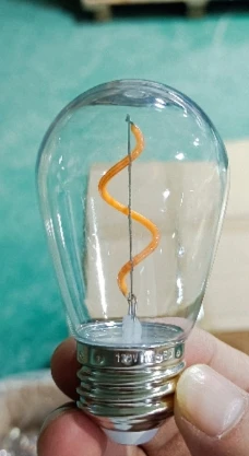 

50pcs A60 plastic sprial filament bulbs 2W E27 220V 2700K