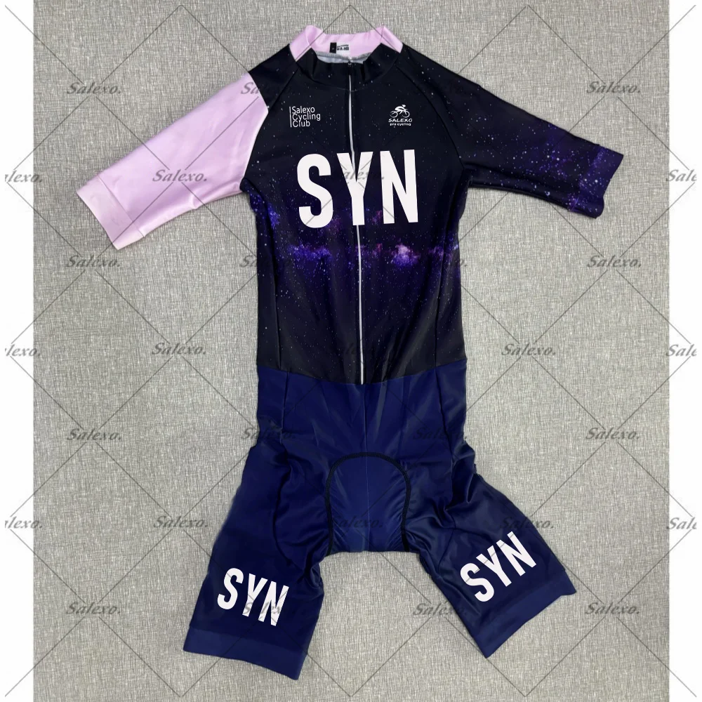 

Комбинезон для триатлона LASER CUT 2025 SYN, боди с короткими рукавами TEAM, короткий велосипедный трикотаж, одежда для велосипеда Maillot Ropa Ciclismo