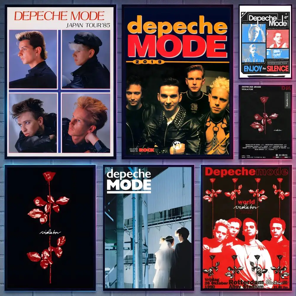 band Depeche Mode Poster HD Poster Anime Aesthetic Wall Art For Game Anime Lovers Bedroom Gaming Room Decor Ideal Gift