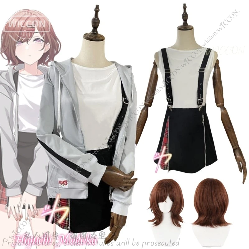 Higuchi Madoka Cosplay Halloween Costume Wig Woman Anime Game THE IDOLM Cos STER SHINY COLORS Daily Outfit Woman Halloween