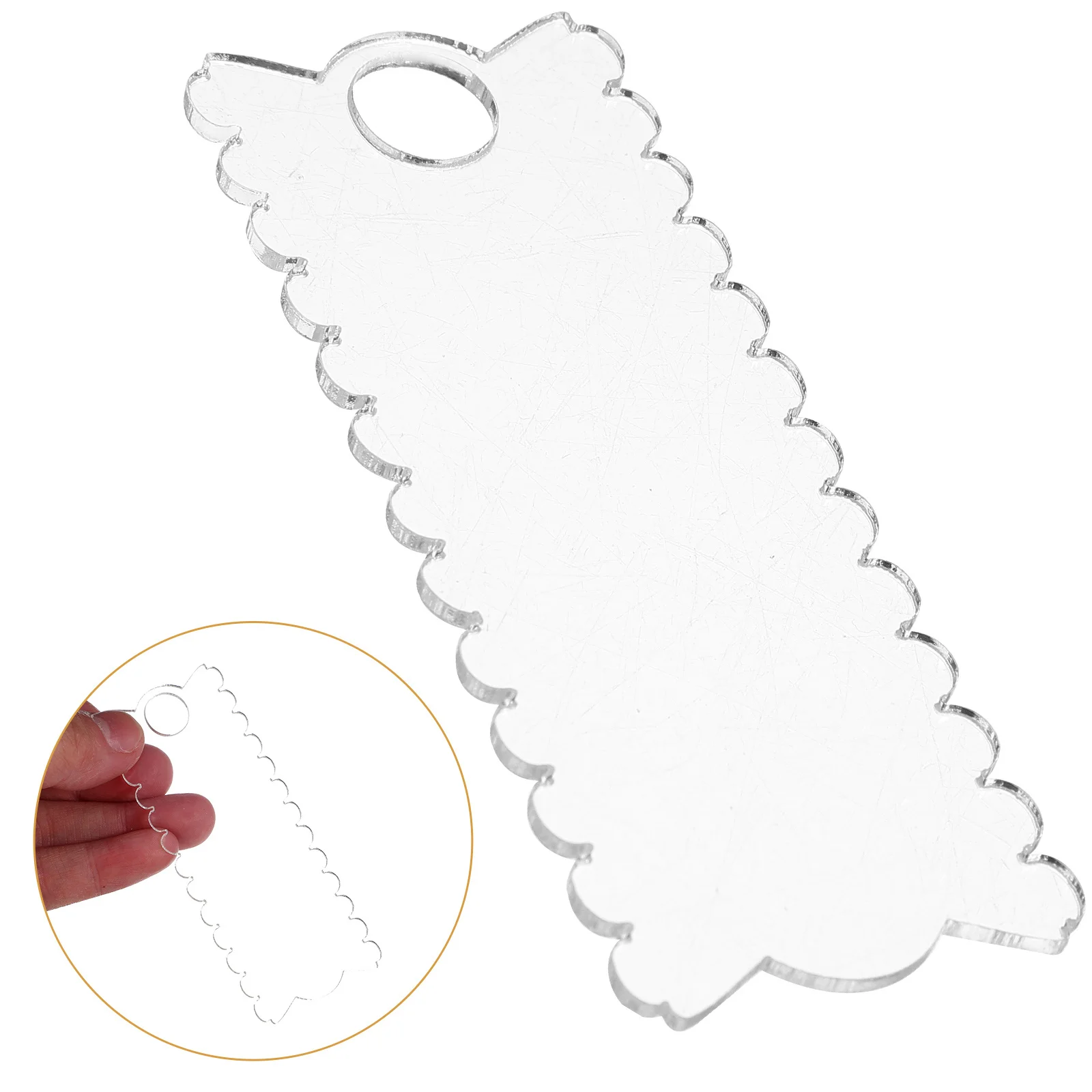 

10pcs Acrylic Name Tags For Tumbler Blank White Name Plate Diy Unfinished Bottle Badge Holder Smooth Edge Bulk Pack Kitchen Bar