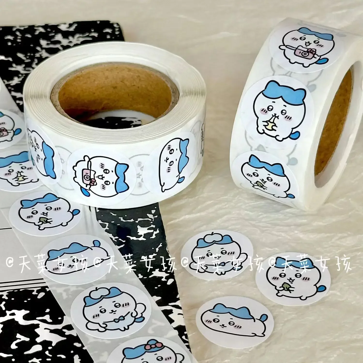 Chiikawa Sticker Hachiware Cute Ins Roll Sticker Decoration Hand Account Sealing Tape Notebook Water Cup Decoration High Quality