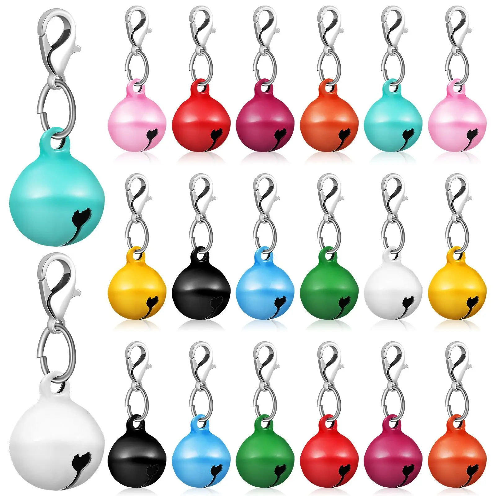 

20 Pcs Pet Collar Bell Copper Dog Cat Bells for Collars Festive Adorable Home Decoration Pet Supplies Dog Collar Accessories