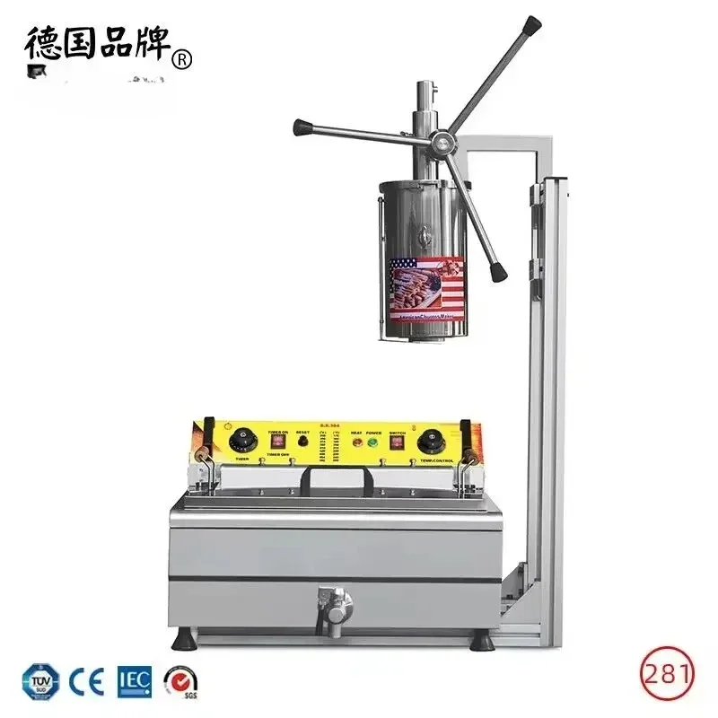 5L Spanish Churros Maker HOUUROE Kinnerberry/Jizzy Fruit/Latin Fruit Machine Manual Churros Filler 110V/220V Not Include Fryer