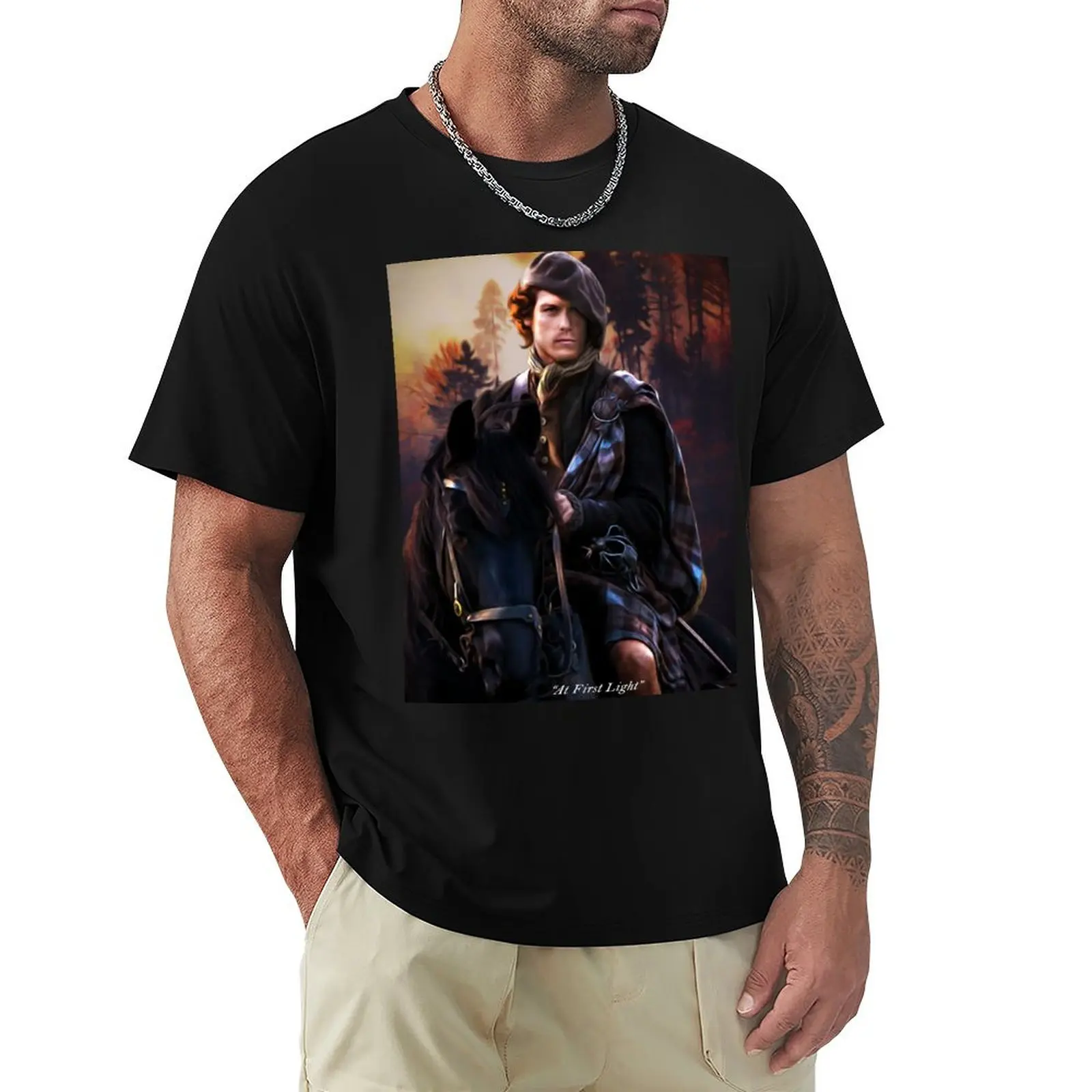 Jamie Fraser T-shirt plus sizes plus size tops oversized new edition mens t shirts