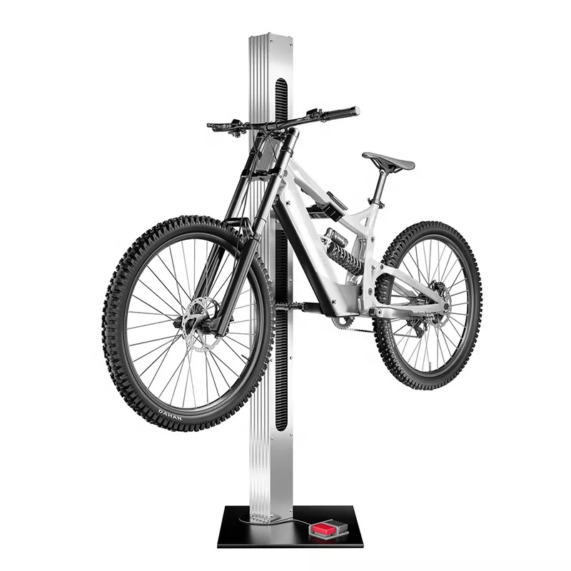 New Aluminum Alloy Adjustable Electric Bicycle Repair Rack Automatic Lifting 360 Degree Rotation Max Load 80kg Bike Storage Rack