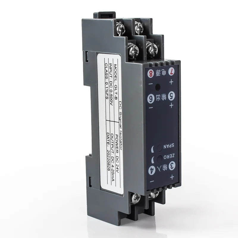 4-20mA Signal Isolator to 0-10V 0-5V Analog Signal Isolator 1 In 1 Out DC Signal Isolator Converter DC24V Signal Converter