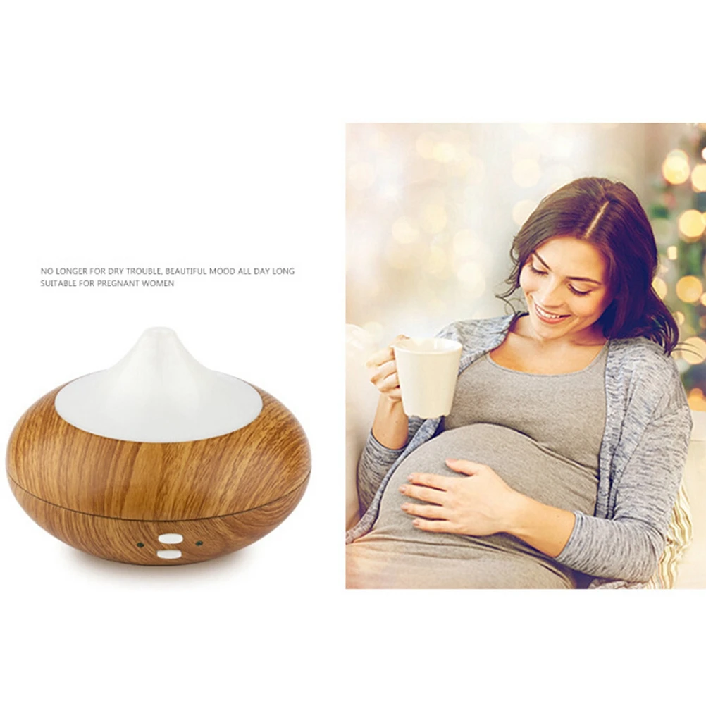 

150ML Diffuse Atomized Humidifier Mini Colorful Wood Grain Oil Lamp Small Onion Mute Aromatherapy Machine (Light Wood Grain)