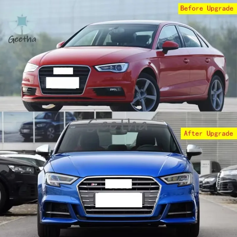 

Factory Sales 2013-2016 Upgraded S3 Style Front Bumpers Body Kits Grille Headlights Body Kit for Audi A3