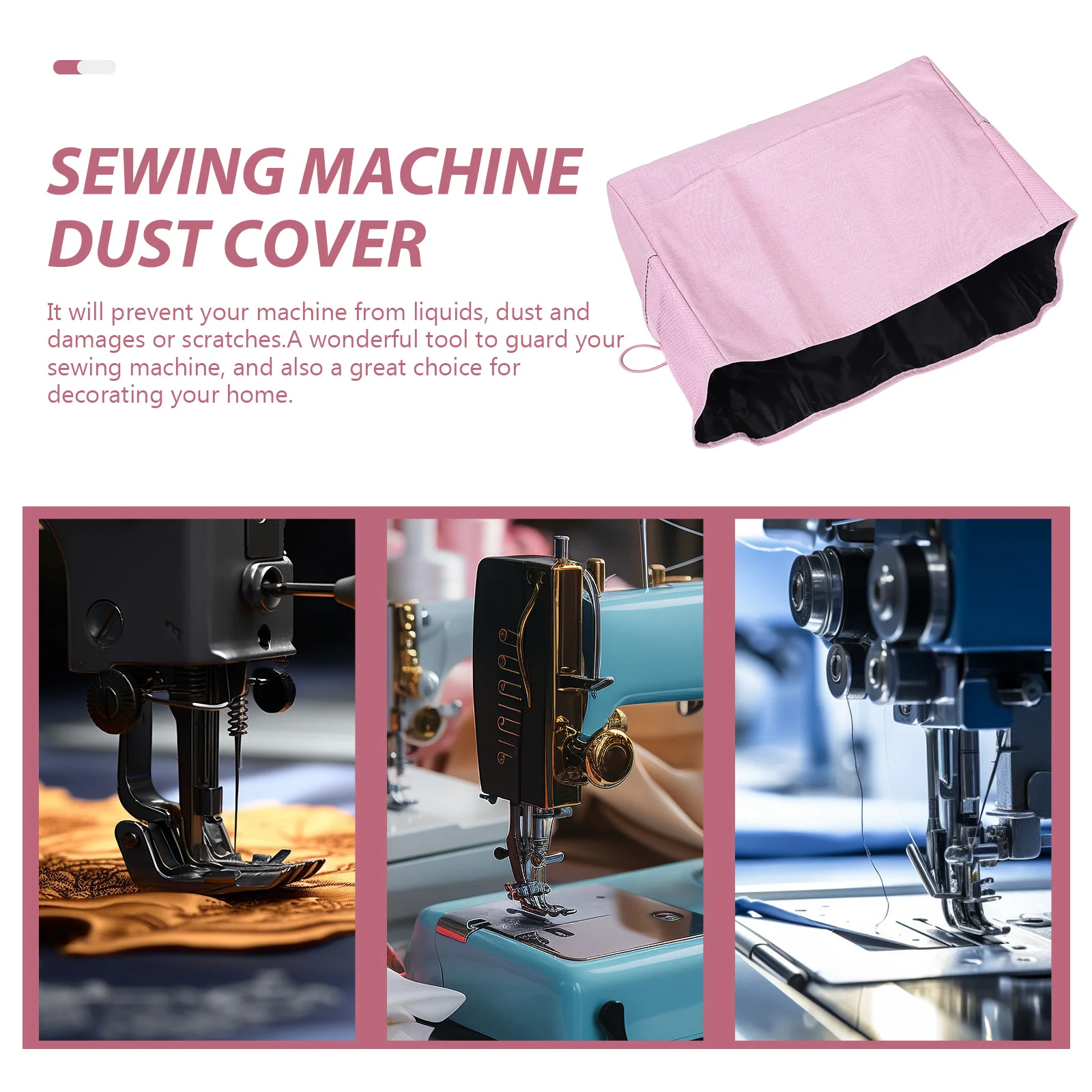 ماكينة خياطة غطاء غبار العالمي صالح البوليستر طوي حامي قابلة لإعادة الاستخدام حقيبة التخزين للمنزل ماكينة خياطة ملحق #3