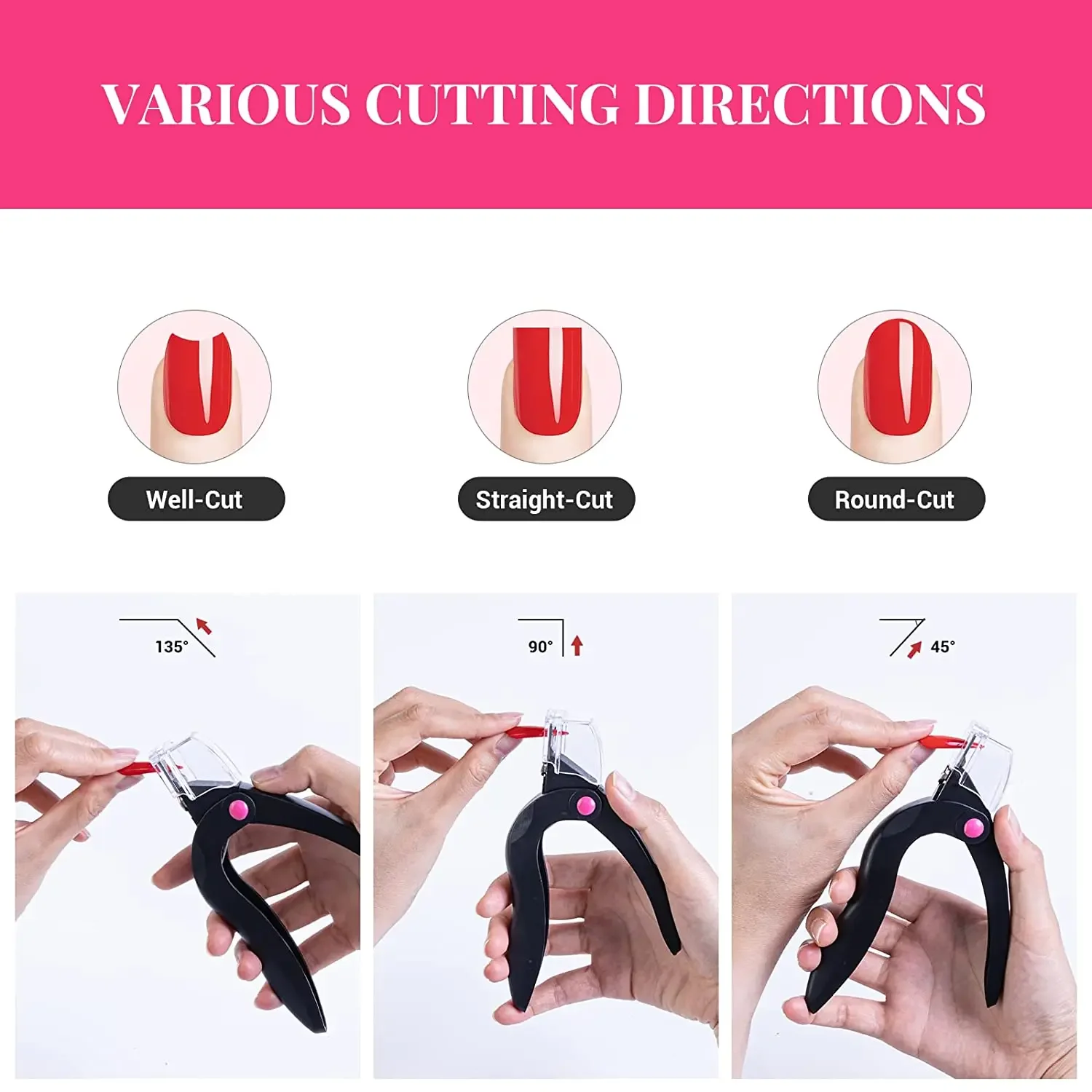 Acrylic Nail Clipper Adjustable Cutter Trimmer for Nail Art Beauty Salon Tool Manicure Project