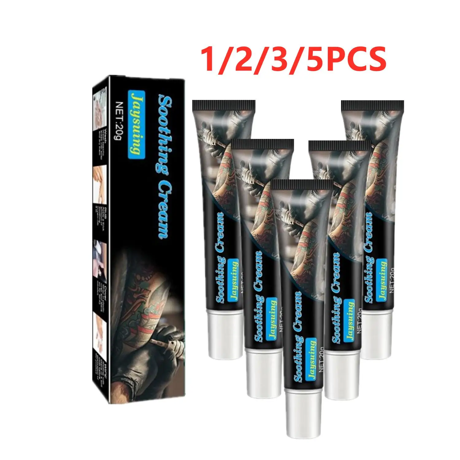 

1/2/3/5PCS Body Piercing Numbness Cream Soothing Cream For Tattoos Eyebrow Tattoos Body Piercing Dropshipping