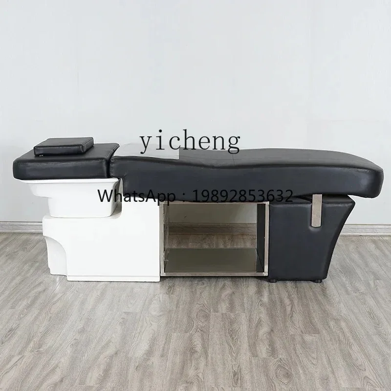 MR-1 barber shop shampoo bed hair salon special with fumigation water circulation full lying one hair salon massage flush bed