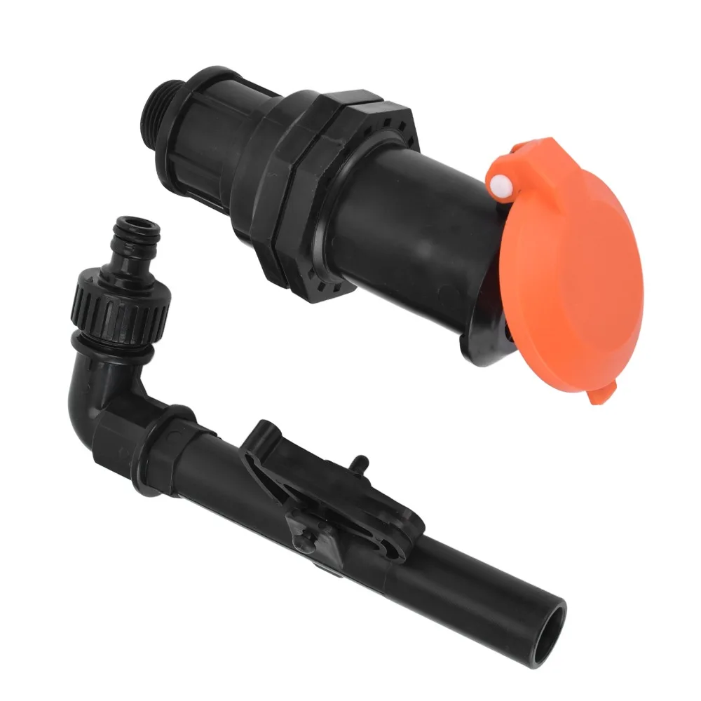 Plastic Hose Water Intake Connector G3/4 Male Thread DN20 Hose Water Intake Fitting Black Hose Quick Coupling Valve Farms