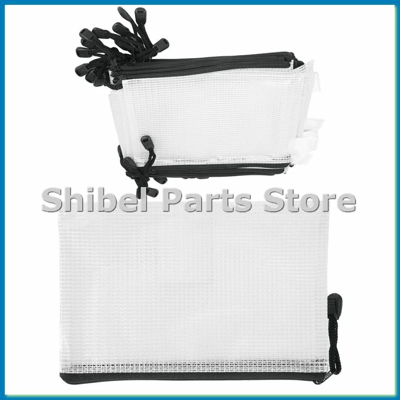 

30 шт. сетчатых сумок на молнии формата B6 (5,3x7,7 дюйма), водонепроницаемые сумки на молнии для школьных и офисных принадлежностей, хранения пазлов и игр - A33R