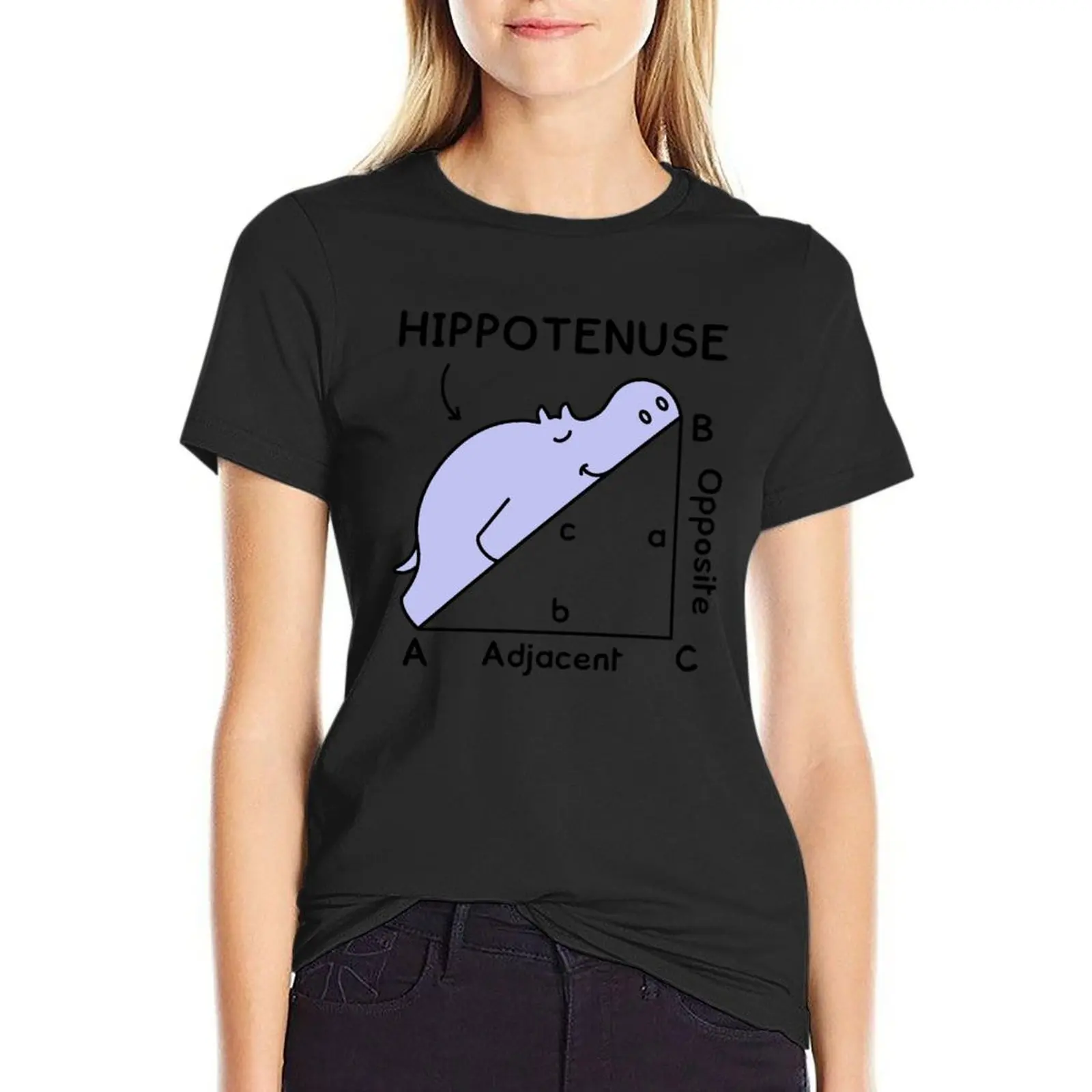 

Hippotenuse, Hypotenuse Math Pun T-Shirt sports fans customizeds tees aesthetic clothes Woman clothing