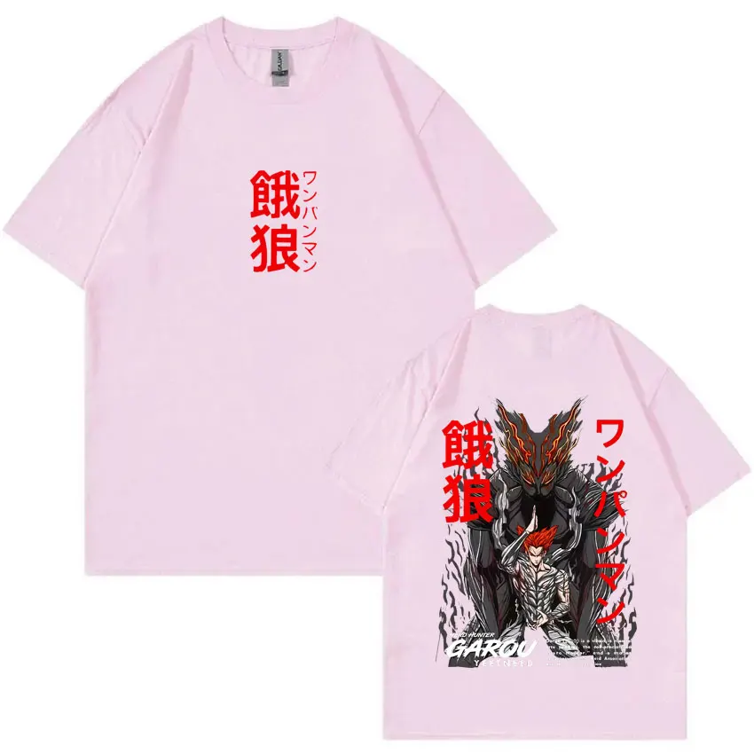 أنيمي واحد لكمة رجل Garou الجرافيك تي شيرت الرجال النساء الكرتون مانغا المتضخم تي شيرت الذكور عادية عالية الجودة القطن التي شيرت بلايز
